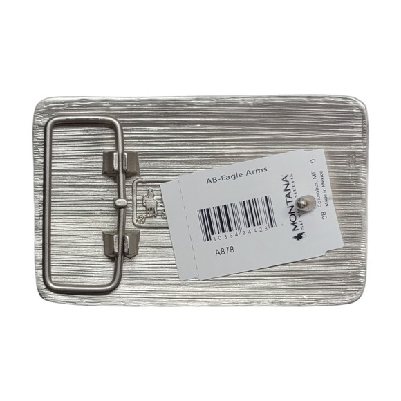 Montana‎ Silversmiths Eagle Right To Bear Arms Patriotic Buckle Retail $45 - NEW - Picture 3 of 7